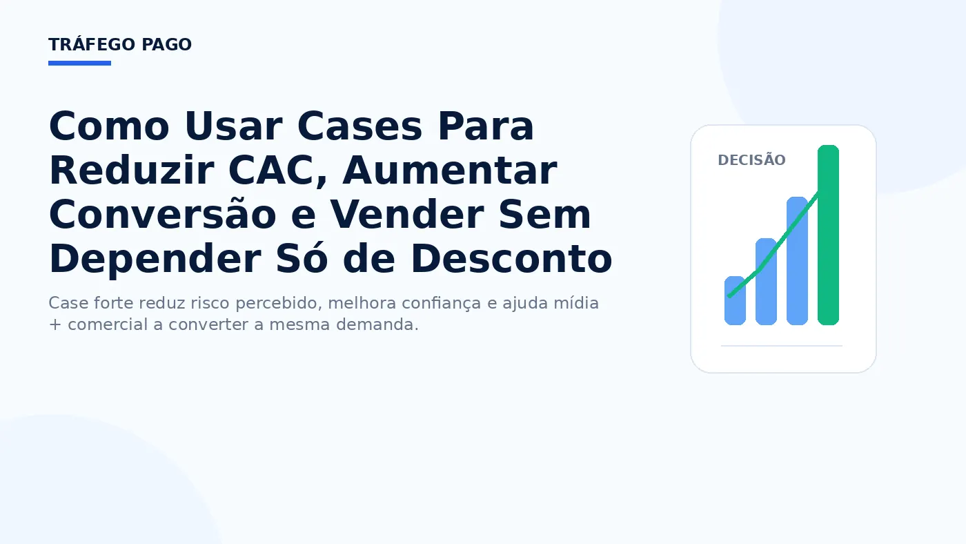 Como Usar Cases Para Reduzir CAC, Aumentar Conversão e Vender Sem Depender Só de Desconto